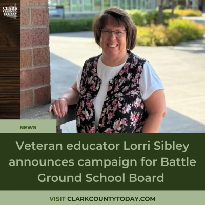 episode Veteran educator Lorri Sibley announces campaign for Battle Ground School Board artwork