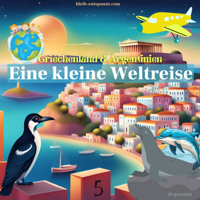 episode Traumreise für Kinder - Eine kleine Weltreise - Griechenland & Argentinien - Geschichte für Kinder artwork