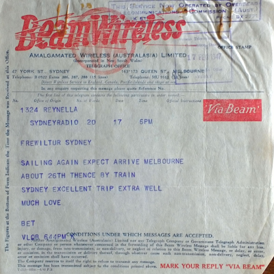 episode Episode 57 - 17 February 1947: Telegram artwork