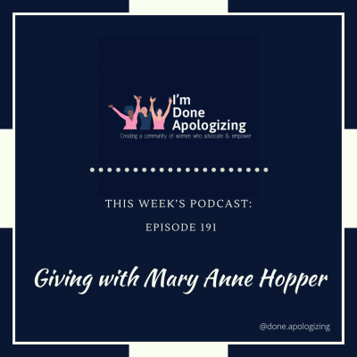 episode Ep. 191-Giving with Mary Anne Hopper artwork