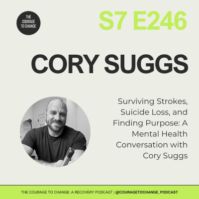 episode 246. Surviving Strokes, Suicide Loss, and Finding Purpose: A Mental Health Conversation with Cory Suggs artwork