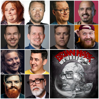 episode Brian Mørk Show #600: Jubilæum m. Anne Bakland & Pelle Lundberg & Carsten Bang & Anders Fjelsted & Valdemar Pustelnik & Niels-Peter Henriksen & Lars Udengaard & Kasper Gattrup & Masoud Vahedi & Ane Høgsberg & Dan Andersen artwork