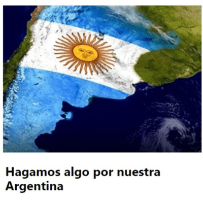 Hagamos algo por nuestra Argentina