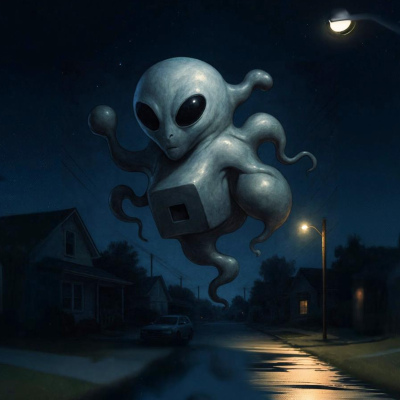 episode Weird, Shapeshifting Whatchamacallits Have Arrived/Compton Alien Video Authenticated artwork