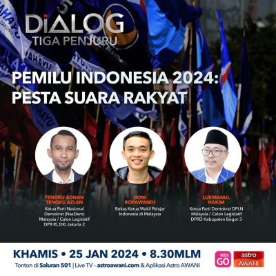 episode Dialog Tiga Penjuru: PEMILU Indonesia 2024 - Pesta Suara Rakyat artwork