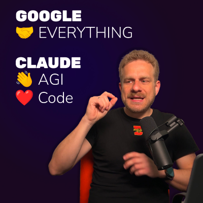 episode Google & Claude: The AI hype trains are taking different tracks! artwork