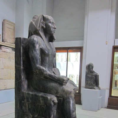 episode Ancient Art History (Egypt): Ka Statue of Khafre Enthroned artwork