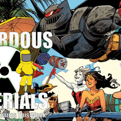 episode Super Cyborg the Cyborg Superman, The Super Tongue Twister on Hazardous Materials #42 artwork