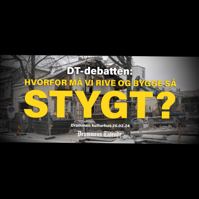 episode DT-debatten #2 – Arkitektur i Drammen – Stygt eller pent? artwork