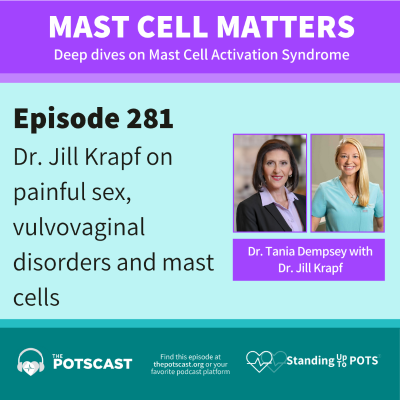 episode Jill Krapf on painful sex, vulvovaginal disorders and mast cells with Dr. Tania Dempsey artwork
