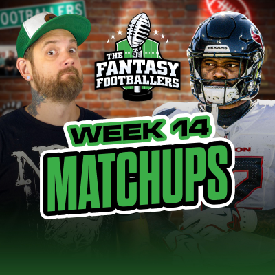 episode Week 14 Matchups + Wheel of Shame, TNF Reactions - Fantasy Football Podcast for 12/5 artwork