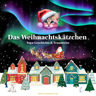 episode Kinderyoga Geschichte & Traumreise für Kinder - Das Weihnachtskätzchen - Gute Nacht Geschichte Katze artwork