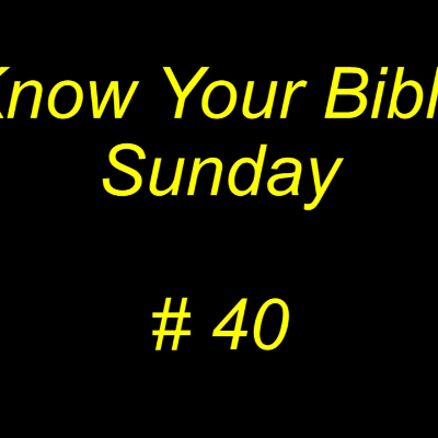 episode Know Your Bible Sunday artwork
