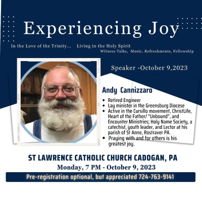 episode Experiencing Joy- Andy Cannizzaro 10-09-23 artwork