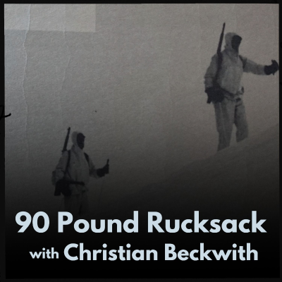 episode 90 Pound Rucksack with Christian Beckwith artwork