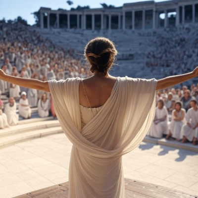 episode 58 What Did the World's First Pop Star Sound like? | Euripides and Ancient Music w/ Claire Catenaccio artwork