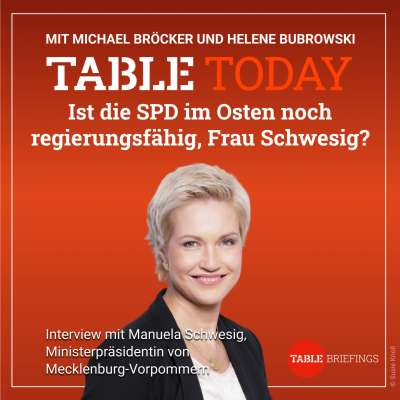 episode Ist die SPD im Osten noch regierungsfähig, Frau Schwesig? artwork