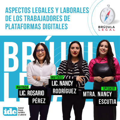 episode Aspectos legales y laborales de los trabajadores de plataformas digitales artwork