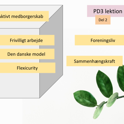 episode PD3 lektion 18 (del 2): Aktivt medborgerskab, Sammenhængskraft, Flexicurity artwork