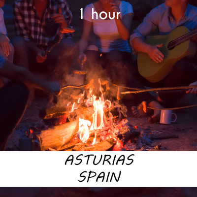 episode Asturias, Spain | 1 hour CAMPFIRE Sound Podcast | White Noise | ASMR sounds for deep Sleep | Relax | Meditation | Colicky artwork