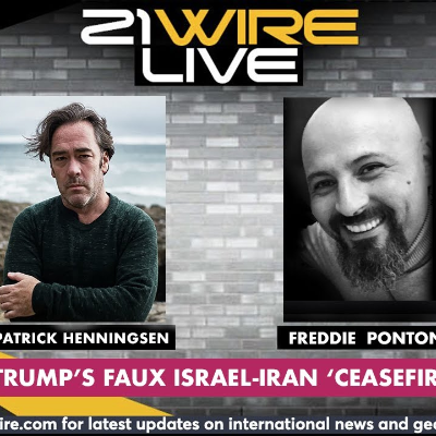 episode MIDWEEK WIRE - Trump's Faux Iran-Israel 'Ceasefire' + IAEA Betrayal - guest Freddie Ponton artwork