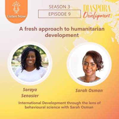episode International Development through the lens of behavioural science with Sarah Osman artwork