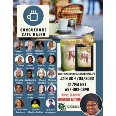 episode Conquerors Cafe Author Spotlight Featuring Authors of HIS DESTINY HER PURPOSE artwork