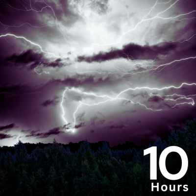 episode 10 Hours of Rain and Thunder with Night Forest Sounds for Sleeping artwork