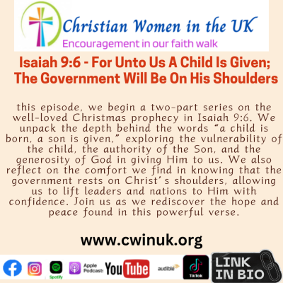 episode Isaiah 9:6 - For Unto Us A Child Is Given; The Government Will Be On His Shoulders artwork