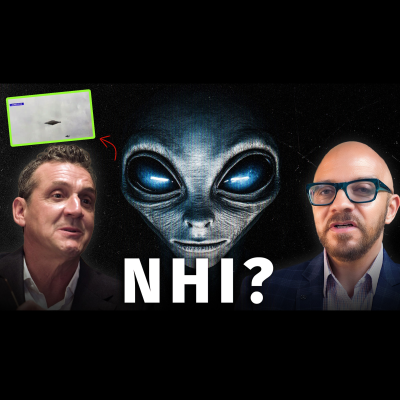 episode Non-Human Intelligence? Aliens, Secret Underground Craft & UFO UAP Coverups! James Fox & Paul Wallis artwork