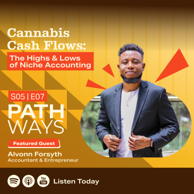 episode 49. Cannabis Cash Flows: The Highs & Lows of Niche Accounting, with Alvonn Forsyth artwork