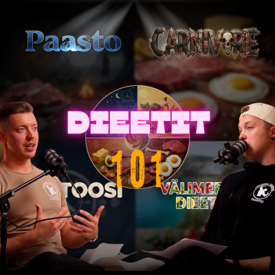 episode #71: Dieetit 101 - mikä toimii ja mitkä ruokavaliot lupailee liikoja? Pätkäpaasto, keto, carnivore – mitä me oikeasti ajatellaan niistä? artwork