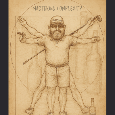 episode Golf: An Organized Complexity" - John Lewellen artwork