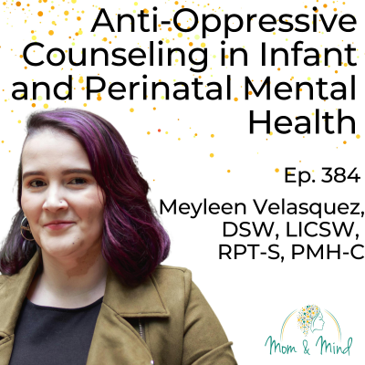 episode 384: Anti-Oppressive Counseling in Infant and Perinatal Mental Health with Meyleen Velasquez, DSW, LICSW, RPT-S, PMH-C artwork