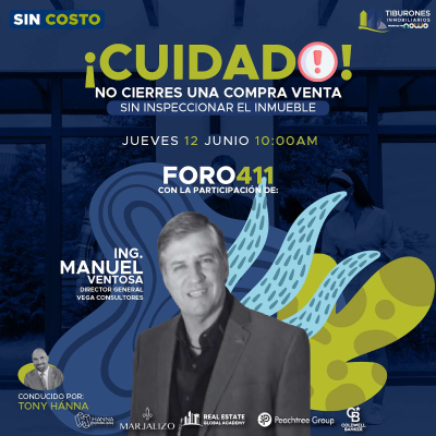 episode FORO 411 - ¡Cuidado! No cierres una compraventa sin inspeccionar el inmueble artwork