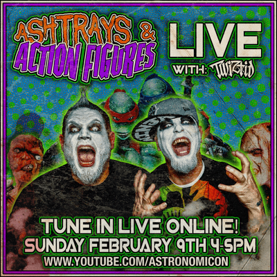 episode Twiztid presents Ashtrays & Action Figures LIVE from #Astronomicon artwork