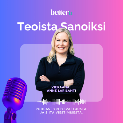 episode Miksi vastuullisuus kuuluu bisneksen ja strategisen päätöksenteon ytimeen? | Vieraana Anne Larilahti, Amer Sports artwork