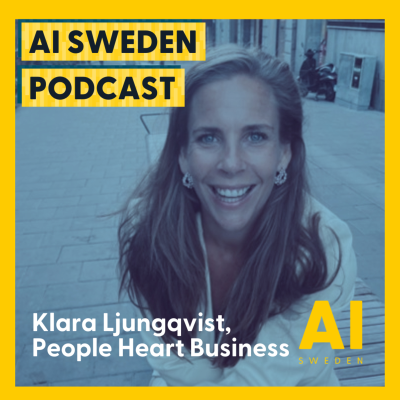 episode AI-tvilling som VD och psykologin bakom AI-ledarskap: Om hur du skalar ditt ledarskap med psykologi och kod samt om nycklarna till en människocentrerad AI-resa, Klara Ljungqvist, People Heart Business artwork