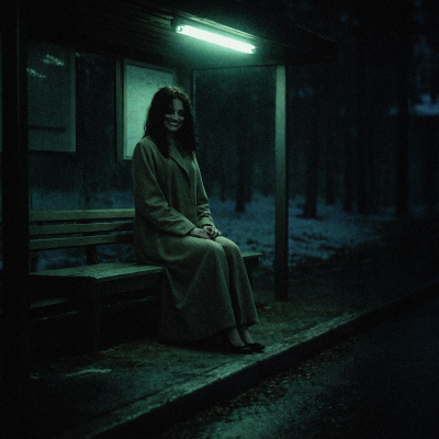La Misteriosa Mujer en la parada del Autobús (historias de terror)