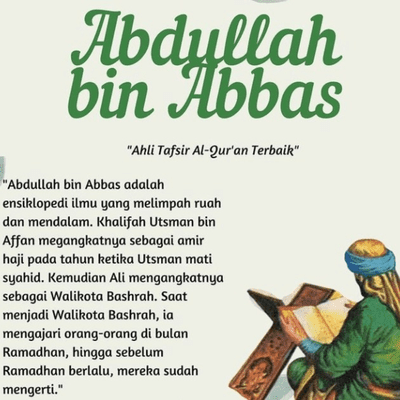 episode Kisah Abdullah bin abbas dalam menuntut ilmu artwork