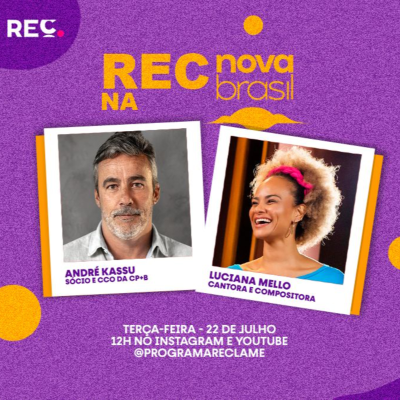 episode REC na Novabrasil - Luciana Mello e André Kassu artwork