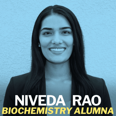 episode Niveda Rao, Biochemistry Alumna - October 26, 2021 artwork