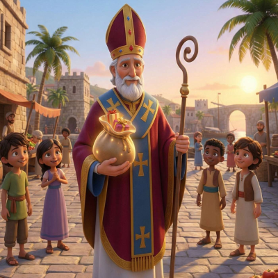 episode Historier fra Maram | Den hellige Nikolas – en historie om godhet, gaver og kristen nestekjærlighet artwork