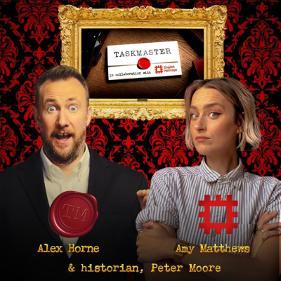 episode Taskmaster x English Heritage : A short history of games with Taskmaster’s Alex Horne artwork