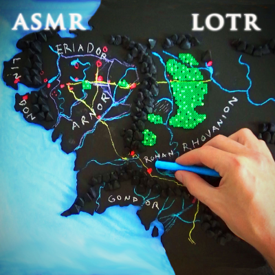 episode Map of Middle-earth on Chalkboard (Geography ASMR) artwork