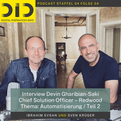 episode S04E04 Devin Gharibian-Saki (RedWood) zum Thema Kundenprojekte, über Prozesse, die ideal automatisiert werden können. artwork