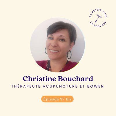 episode Bien s'hydrater avec Christine Bouchard, thérapeute acupuncture et méthode Bowen artwork