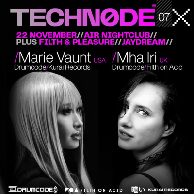 episode Techn0de Nov '24 at Air Nightclub ft Marie Vaunt and Mha Iri artwork