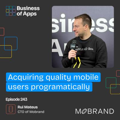 episode #243: Acquiring quality mobile users programatically with Rui Mateus, CTO of Mobrand artwork