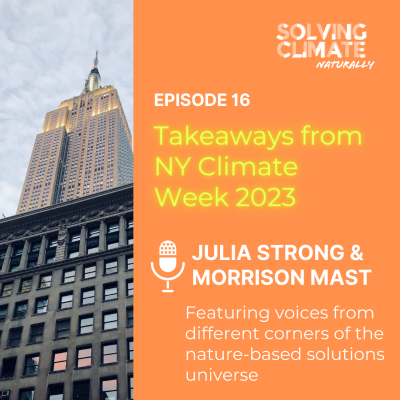 episode Episode 16: Takeaways from NY Climate Week 2023 artwork